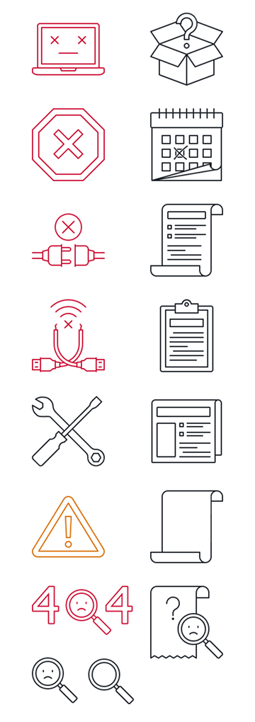 Illustration assets used across the platform with a unified geometric DNA and restricted colour palette